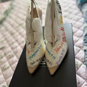 Scripted Multicolor Women's Heels